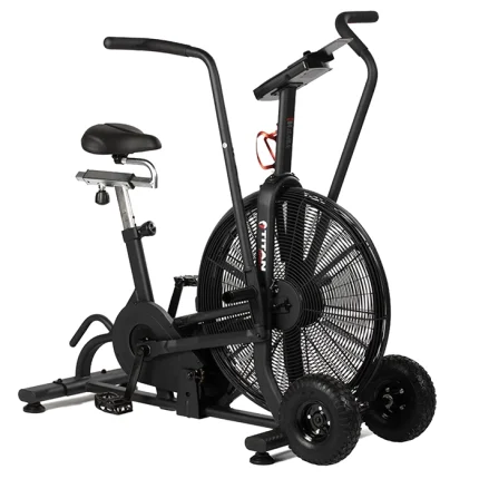 The Fan Bike Titan Fitness, showcasing its robust steel frame and prominent fan