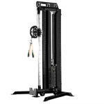The Functional Trainer CT-1 Cable Tower, showcasing its tall, single column design in black