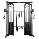 The Functional Trainer Titan Fitness, showcasing its dual cable towers and integrated pull-up handles