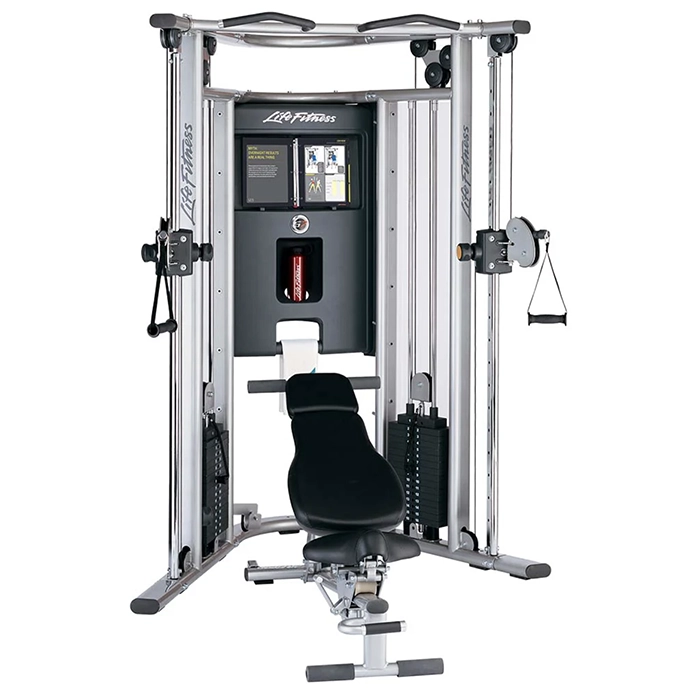 The Home Gym G7 Life Fitness, showcasing its two adjustable pulley stations