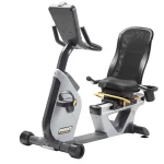 The Lemond Series RT Recumbent Trainer Hoist, showcasing its sleek design and comfortable recumbent position