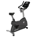 The Life Fitness Bike C1 Lifecycle Track Connect 2.0, showcasing its compact design and advanced console