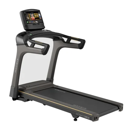 The Matrix T30 Treadmill 16 inch XIR with its large 16-inch XIR touchscreen console, ready for a workout