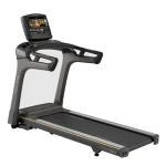 The Matrix T50 Treadmill 16 inch XIR with its large 16-inch XIR touchscreen console, ready for a workout