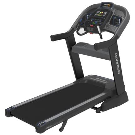 The Treadmill 7.8 AT Horizon, showcasing its sleek design and console with its screen
