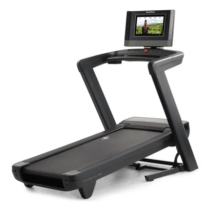 The Treadmill Commercial 1750 NordicTrack (2024 model), showcasing its large touchscreen and modern design