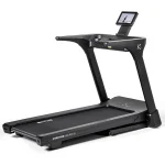 The Treadmill Inspire Series T4s Folding Centr in its unfolded state, showcasing its sleek design and 10-inch touchscreen