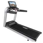 The Treadmill L8 Achieve Landice, showcasing its prominent color touchscreen display