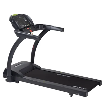 The Treadmill T615 CHR SportsArt, showcasing its sleek design and durable construction