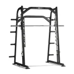 The all-in-one Upper Body Smith Machine, showcasing its robust steel frame, fixed barbell, and various stations