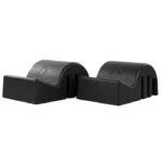 Two black Clara Step Barrel Lite 2-Pack units stacked for easy studio storage