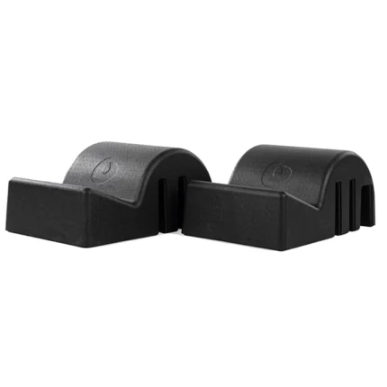 Two black Clara Step Barrel Lite 2-Pack units stacked for easy studio storage