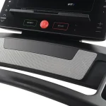 User interacting with the 7-inch HD touchscreen of Treadmill EXP 7i NordicTrack
