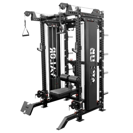 Valor Deluxe Cable Functional Trainer with dual weight stacks and 3x3 steel frame