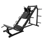 Valor Fitness Leg Press Hack Squat Combo Machine in a professional home gym setting