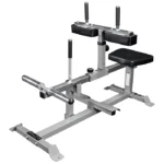 Valor Fitness Seated Calf Raise Machine with chrome weight sleeves and steel frame