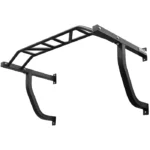 Wall Mounted 50 inch Multi Grip Pull Up Bar in matte black with 6 hand grip options